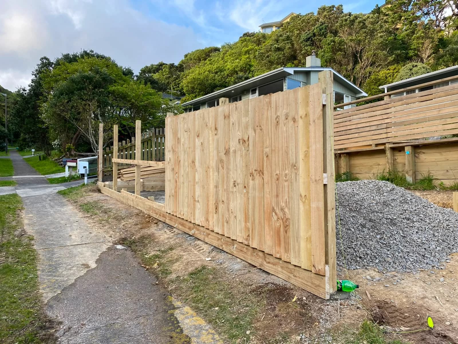 Naenae Timber Boundary Fence - Before