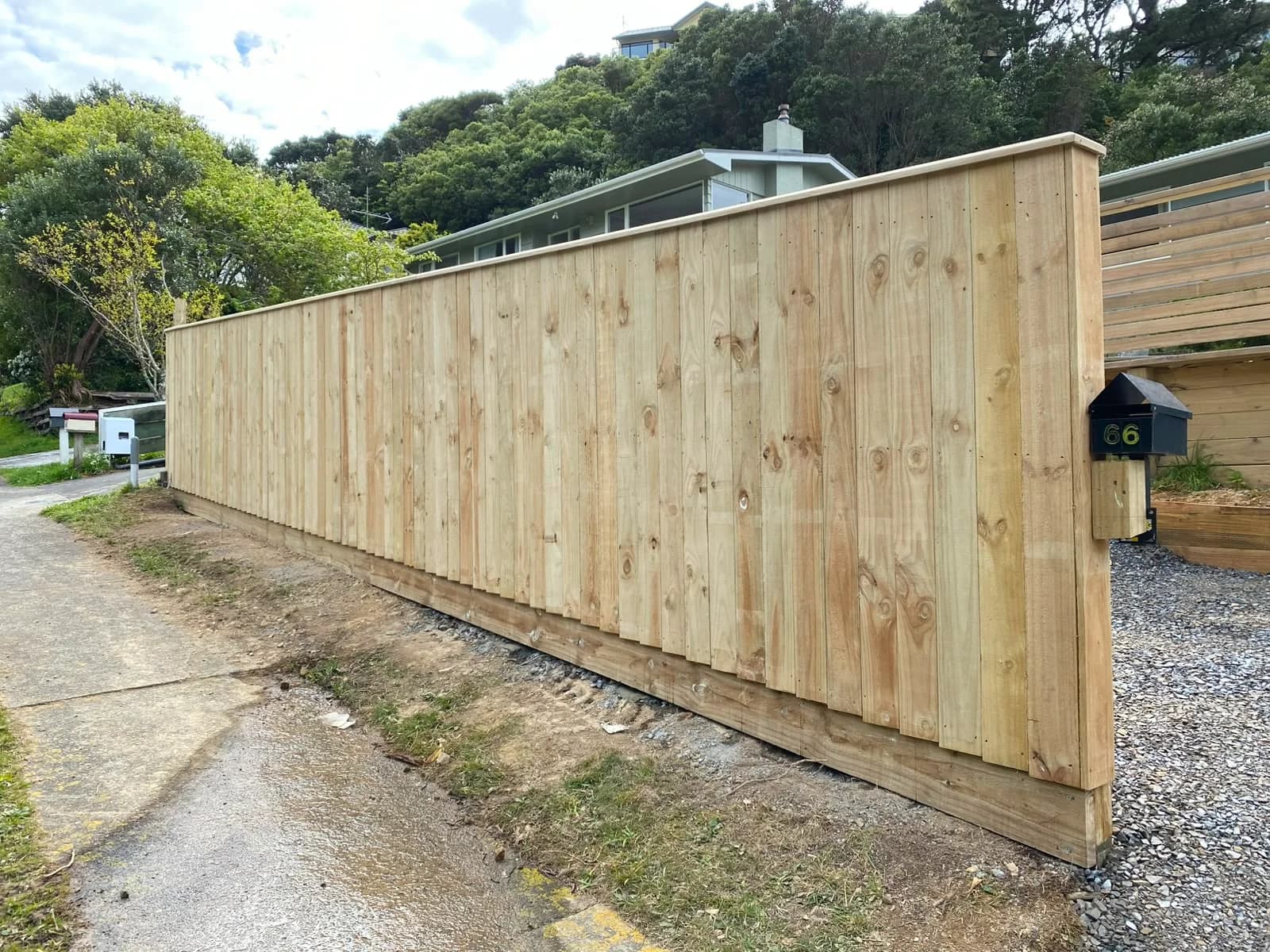 Naenae Timber Boundary Fence - After